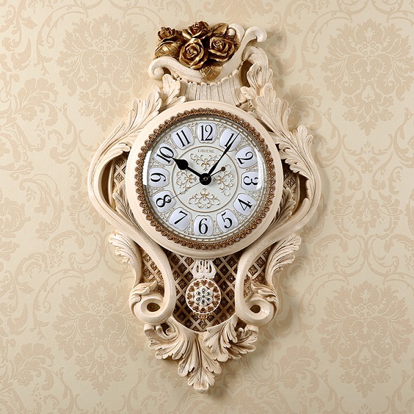 Đồng hồ treo tường phong cách Châu Âu cổ điển